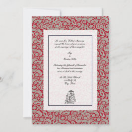 Invitación Elegante Boda indio vintage