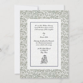 Invitación Elegante Boda indio vintage
