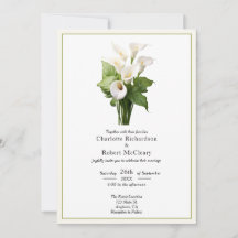 Elegante Boda Lirio de Calla Blanca