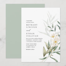 Elegante Boda Magnolia Greenery