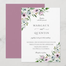 Elegante Boda Mauve Floral