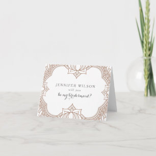 Invitación Elegante Boda Mehndi