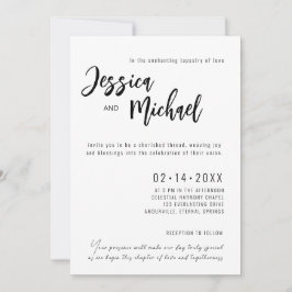 Invitación 💍 elegante boda Minimalista