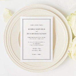 Invitación Elegante Boda Minimalista depurado y elegante