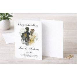Invitación Elegante Boda Minimalista en Blanco y Negro