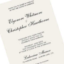 Elegante Boda Minimalista Marfil Caligrafía