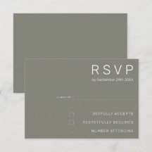 Elegante Boda Minimalista Moderna Gris Acorazado