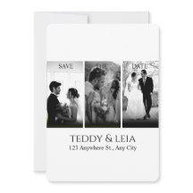 Elegante Boda Minimalista negro y blanco