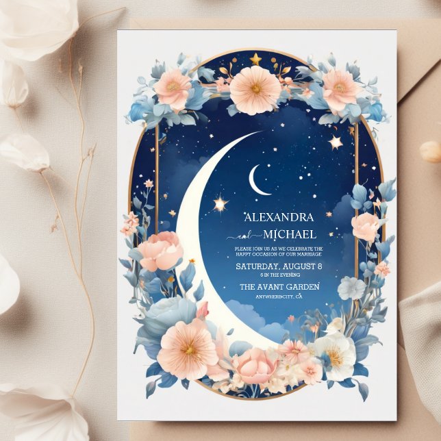 Invitación Elegante, Boda Moderna de Constelaciones Celestes (Subido por el creador)