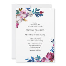 Elegante Boda moderno con flores rosadas