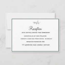 Invitación Elegante Boda moderno de vegetación botánica
