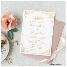 Elegante Boda musulmán blanco Nikah islámico