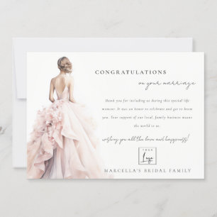 Invitación Elegante Boda Negocio de Guisantes Gracias Código