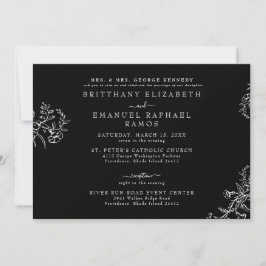 Invitación Elegante Boda principal de novias de la Chinoiseri