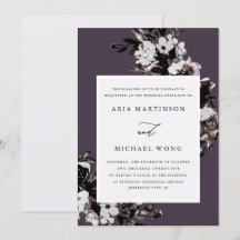 Elegante Boda romántico floral morado