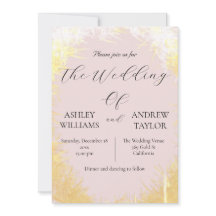 Elegante Boda rosa pastel elegante de hierba suave