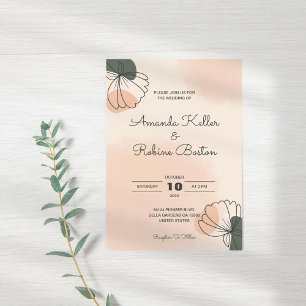 Invitación Elegante Boda simple del Boho