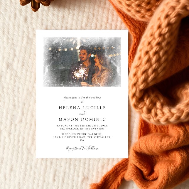 Invitación Elegante Boda simple y limpio (Subido por el creador)