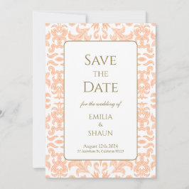 Invitación Elegante Boda suave de yegua Guardar la fecha
