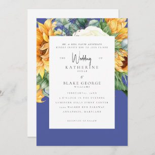 Invitación Elegante Boda Sunflower Tuscan Novias Padres