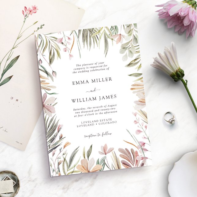 Invitación Elegante Boda tropical (Subido por el creador)