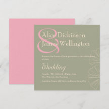 Elegante Boda Verde Salvia y Rosa Ginkgo