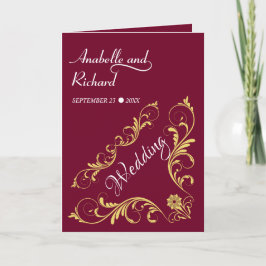 Invitación Elegante Boda victoriano