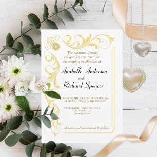 Invitación Elegante Boda victoriano