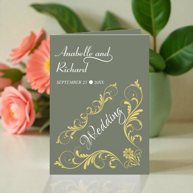 Invitación Elegante Boda victoriano (Subido por el creador)