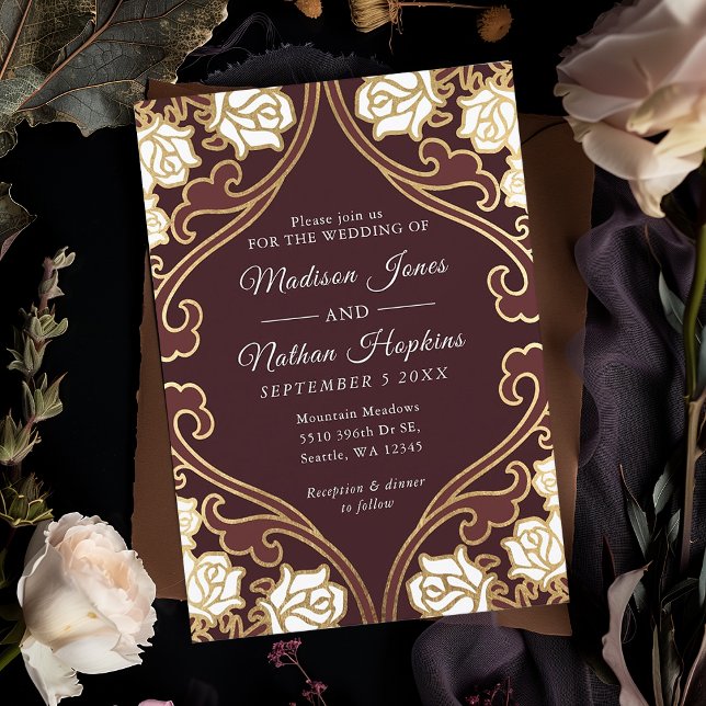 Invitación Elegante Boda victoriano clásico (Subido por el creador)