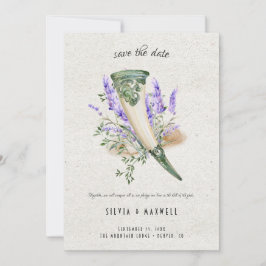 Invitación Elegante boda vikinga guardar la fecha