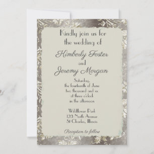 Invitación Elegante Boda Vintage