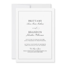 Elegante Boda virtual blanco negro