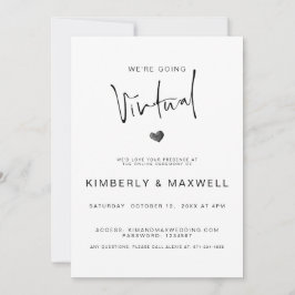 Invitación Elegante Boda virtual de fotos en línea