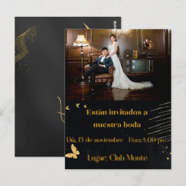 invitacion elegante bodas