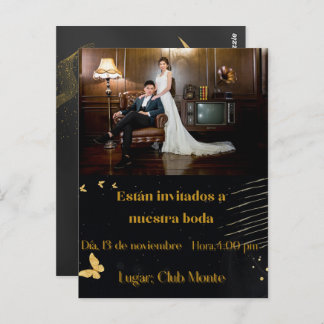 invitacion elegante bodas