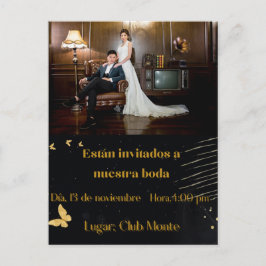 invitacion elegante bodas