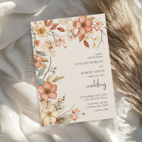 Elegante Boho Arch Terracotta Rust Fall Wildflower