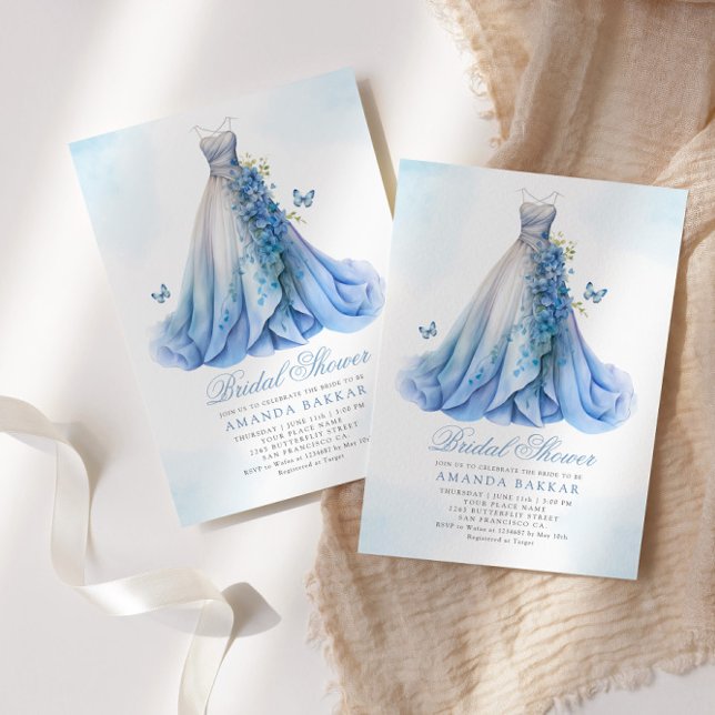 Invitación Elegante Boho Floral Boda Vestido Bridal Shower (Subido por el creador)