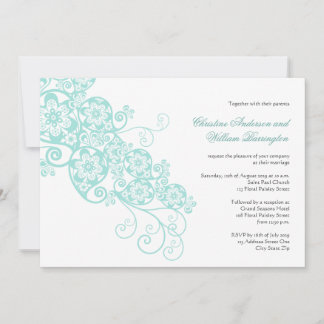 Invitación Elegante Boho Floral Paisley Invitado a la Boda