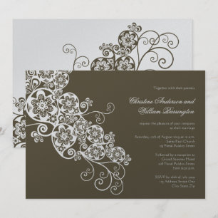 Invitación Elegante Boho Floral Paisley Invitado a la Boda