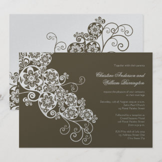 Invitación Elegante Boho Floral Paisley Invitado a la Boda