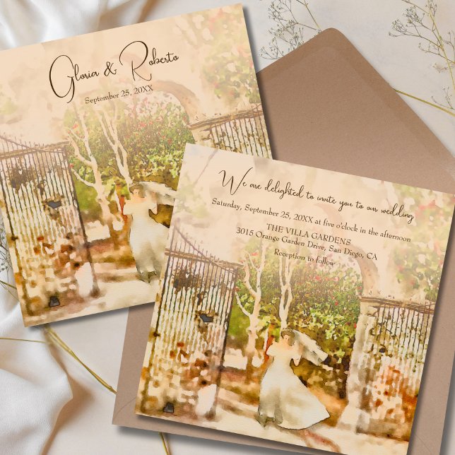 Invitación Elegante Boho Hacienda Garden Boda mexicano (Subido por el creador)