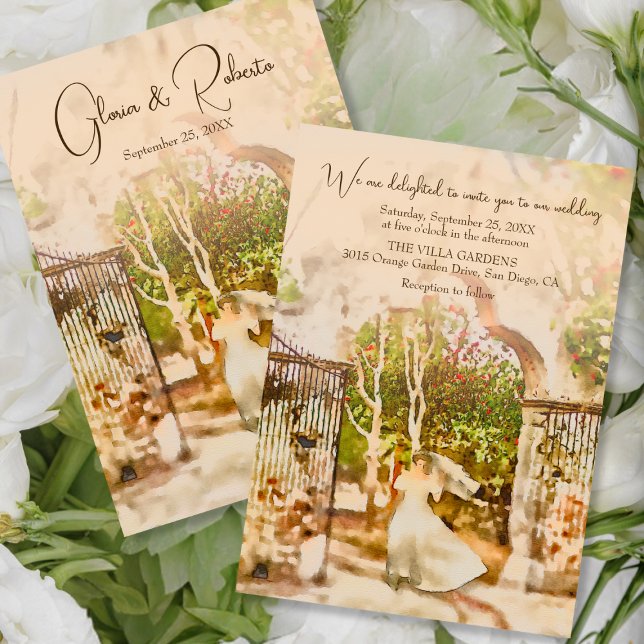 Invitación Elegante Boho Hacienda Garden Boda mexicano (Subido por el creador)