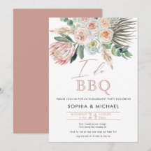 Elegante Boho I do BBQ Engagement Party