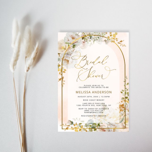 Invitación Elegante Boho Moda Garden Bridal Shower (Subido por el creador)