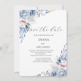 Invitación Elegante Boho Wildflower salva la fecha