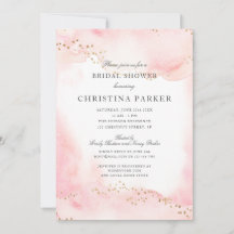 Elegante Bonito Purpurina Oro Rosa Ducha Bridal
