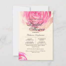Invitación Elegante Bonito Rosa
