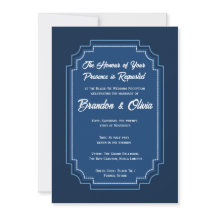 Elegante borde azul océano moderno